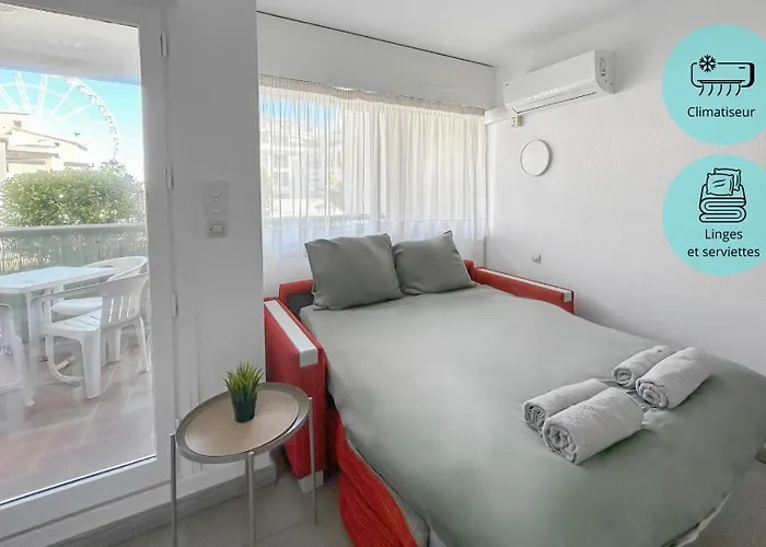 Confortable Avec Climatisation Au Cap D'agde Avec Port, Plages Et Nature Accessible A Pied Apartment